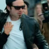 Sebastian Stan Drama Series Pam and Tommy Lee Black Motorcycle Leather Jacket