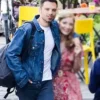 Sebastian Stan Movie The 355 Nick Shirt Style Blue Trucker Jean Denim Jacket