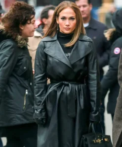 Second Act Jennifer Lopez Black Maya Coat