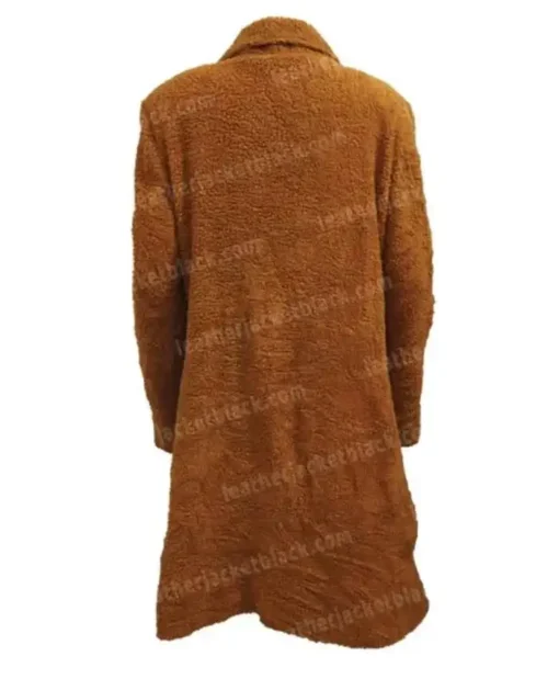 Selena Gomez TV Series Only Murders In The Building Mabel Mora Brown Fur Trench Coat