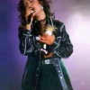 Selena Quintanilla Black Studded Leather Jacket