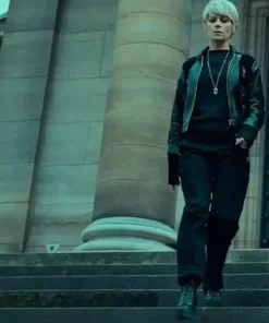 Selma Furies S01 2024 Black Leather Jacket