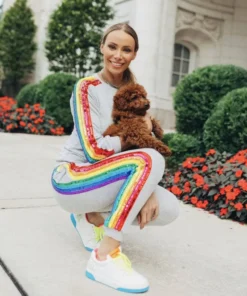 Sequin Multicolor Tracksuit