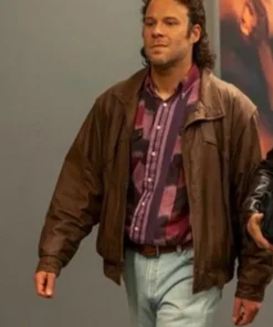 Seth Rogen Pam and Tommy Rand Brown Leather Jacket