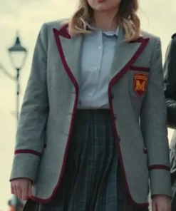 Sex Education 2 Maeve Wiley Wool Grey Blazer