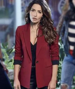 Sex/Life Billie Connelly Maroon Blazer