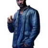 Shadow Moon TV Series American Gods Ricky Whittle Black Leather Jacket