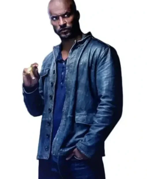 Shadow Moon TV Series American Gods Ricky Whittle Black Leather Jacket