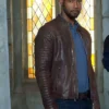 Shadowhunters Isaiah Mustafa Brown Leather Jacket