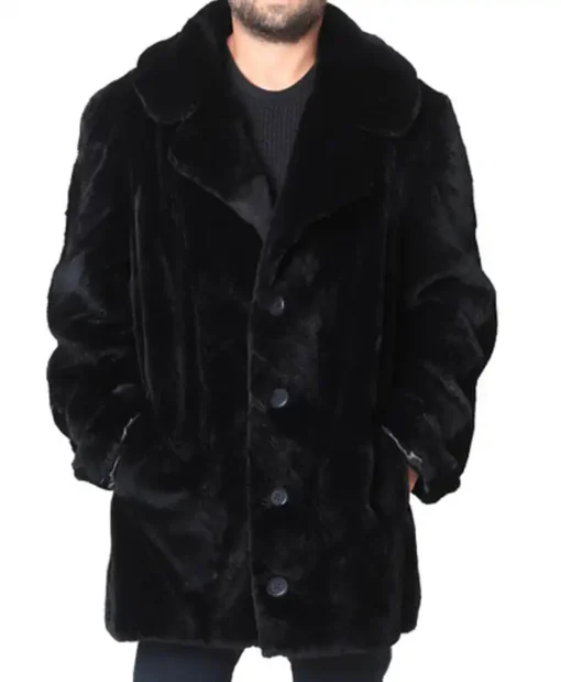 Sheared Beaver Fur Warm Winter Coat