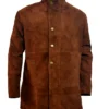 Sheriff Walt Longmire Brown Suede Leather Coat