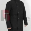 Robert Taylor Longmire TV Series Sheriff Walt Longmire Suede Leather Black Coat