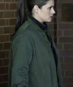 Shop Missy Peregrym TV-Series FBI Green Cotton Bomber Jacket For Men And Women