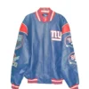 Shop NFL Bridie Von New York Giants Leather Jacket For Unisex