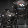 Shop NFL Chauncey Denver Broncos Multiple Leather Jacket For Men's and Women's