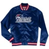 Shop NFL New England Patriots Satin Letterman Varsity Jacket For Men And Women