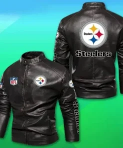 Shop NFL Pittsburgh Steelers Leather Jacket For Men And Women