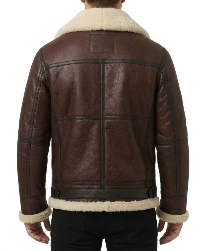 B3 Pilot Flight WWII Bomber Brown Jacket