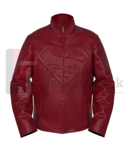 Smallville Logo TV Series Superman Clark Kent Real Leather Jacket