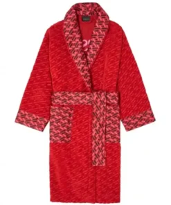 Shop Red Versace Bath Robe For Men And Women
