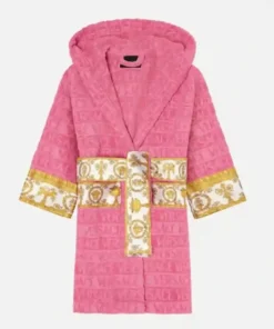 Shop Versace Barocco Robe For Men And Women