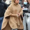 Sienna Miller Anatomy Of A Scandal Poncho Brown Coat