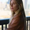 Sienna Miller Anatomy of a Scandal Brown Real Leather Jacket