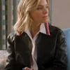 Sienna Miller Anatomy of a Scandal Leather Black Jacket