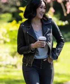 Sight 2023 Danni Wang Biker Leather Jacket