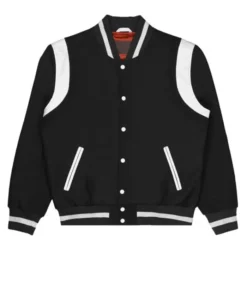 Singer G-Eazy Lady Killers Saint Laurent White Striped Black Varsity Wool Jacket For Men and Women