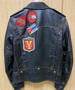 Singer G-Eazy Saint Laurent Paris Vintage Calf Real and Faux Leather Jacket For Men and Women