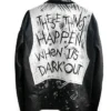 Singer G-Eazy's Music Album These Things Happen When It’s Dark Out Black Biker Real and Faux Leather Jacket