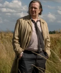 Slow Horses S02 Jackson Lamb Beige Coat