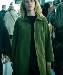 Slow Horses S04 Emma Flyte Green Trench Coat