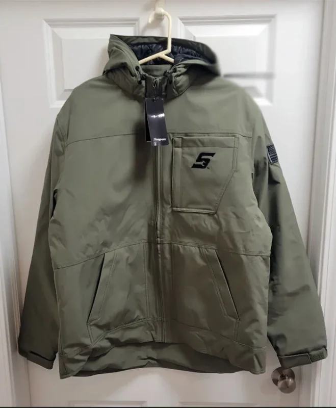 Snap-On-Green-Hooded-Jacket-