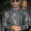 Snoop Dogg Black Leather Jacket