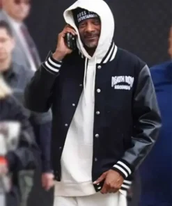 Snoop Dogg Chair Logo Letterman Varsity Jacket