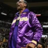 Snoop Dogg Los Angeles Lakers Varsity Purple Jacket
