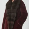 Sofia Mink Fur Luxurious Sable Collar Coat