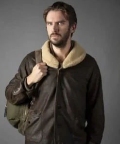 Solos Otto Shearling Fur Collar Jacket