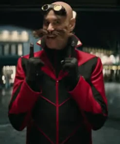 Sonic The Hedgehog Dr Ivo Robotnik Red Cotton Jacket