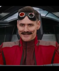 Sonic the Hedgehog Jim Carrey Red Cotton Jacket