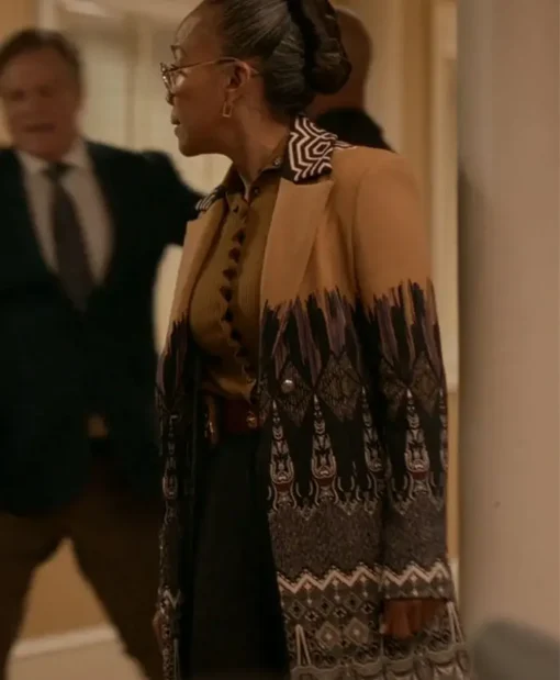 Sonja Sohn TV-Series Will Trent 2023 Amanda Wagner Printed Coat For Unisex