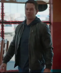 Spenser Confidential Black Real Leather Jacket sale