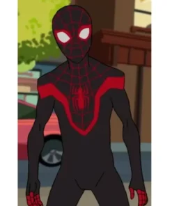 Spider-Man Miles Morales Kids Leather Costume Jacket