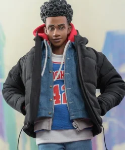 Spider-Man Miles Morales Puffer Hooded Spider Jacket