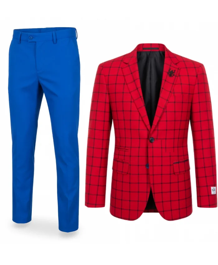 Spider Man Red Tuxedo Suit for sale