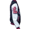 St. Louis Cardinals Navy Blue Mash Up Varsity Jacket Left Side