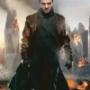 Star Trek Into Darkness Khan Long Brown Leather Trench Coat