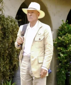 Star Trek Picard Jean-Luc Picard Off-White Wool Coat